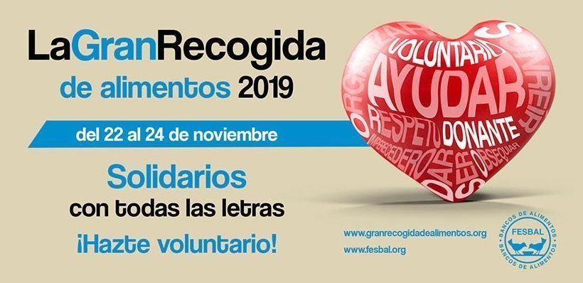 La Federación Española de Bancos de Alimentos pone fecha a la próxima Gran Recogida