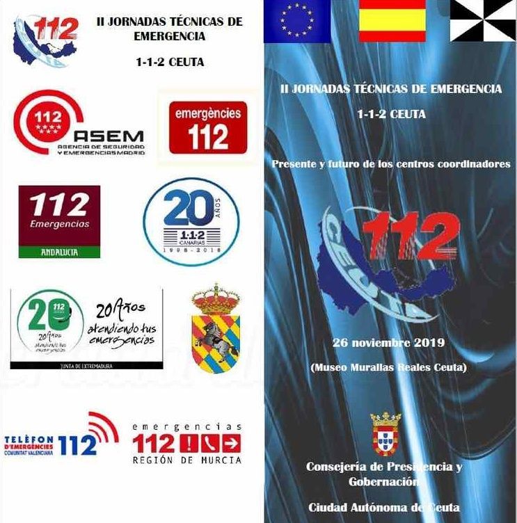 Mañana se celebran las II Jornadas Técnicas de Emergencias 112 Ceuta