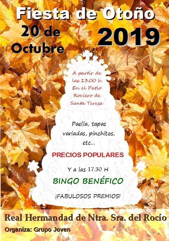 Será en el Patio Rociero de Santa Teresa a partir de las 13.00 horas,