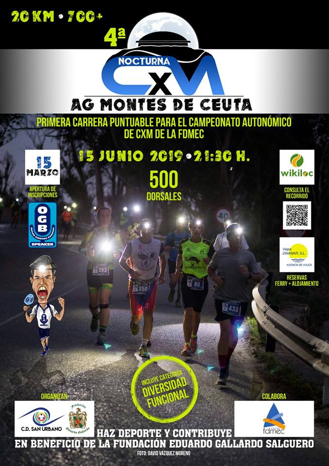 Agotadas las plazas para la IV CxM nocturna que organiza el C.D. San Urbano