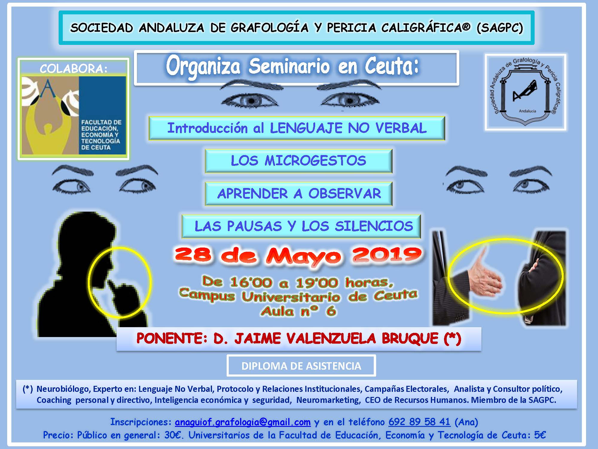 Ceuta acogerá un seminario sobre lenguaje no verbal