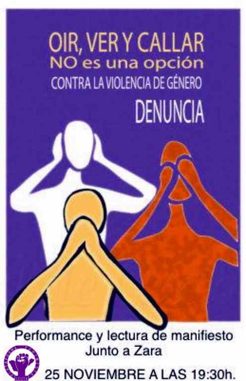 La Plataforma Feminista reivindica mañana con un acto en la calle medidas contra la violencia de género
