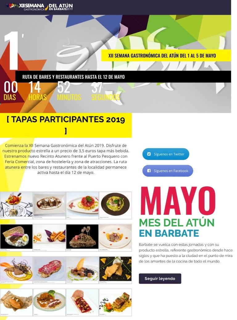 Proyecto Salzone es invitado a la XXII Semana Gastronómica del Atún en Barbate