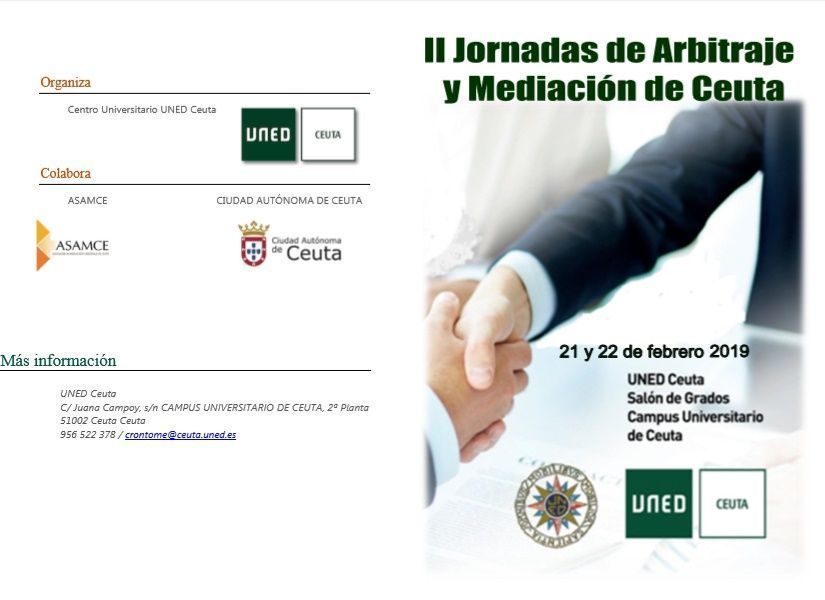 La Uned celebra la próxima semana las II Jornadas sobre Arbitraje y Mediación Societaria.