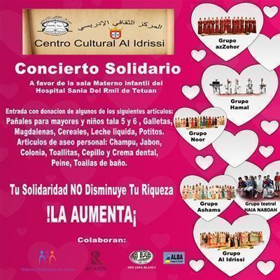 El Centro Cultural Al Idrissi de Ceuta organiza su primer concierto solidario a favor de los niños de la sala materna del hospital Sania del Rmil de Tetuan