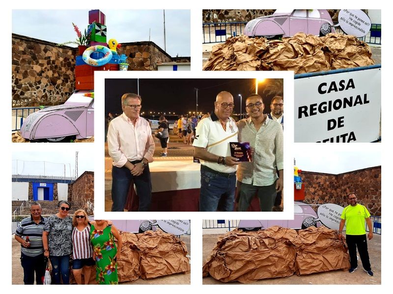 La Casa de Ceuta en Melilla logra el tercer premio del concurso de hogueras de San Juan