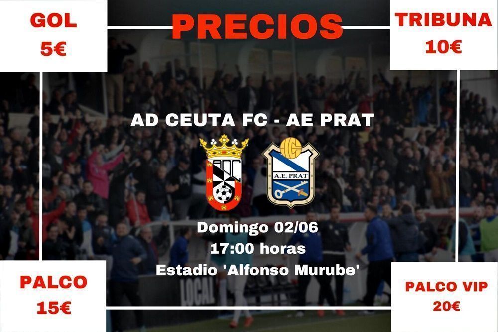 El Ceuta da a conocer los precios para el partido de vuelta del play-off.