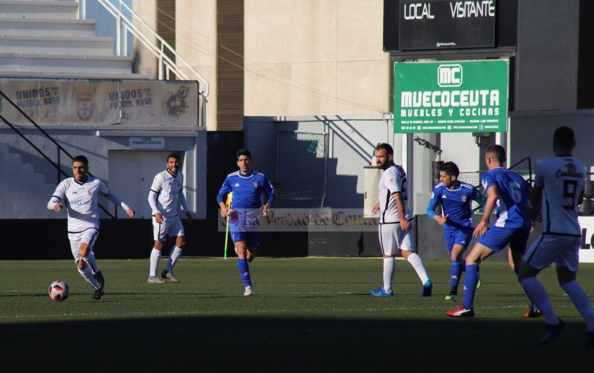 La AD Ceuta se reencuentra con el triunfo gracias a los dos goles de Prieto