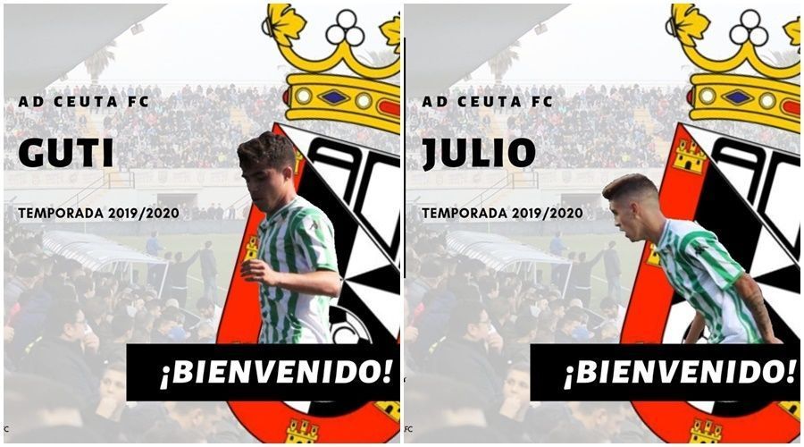 Julio y Guti llegan al Ceuta cedidos por el Real Betis