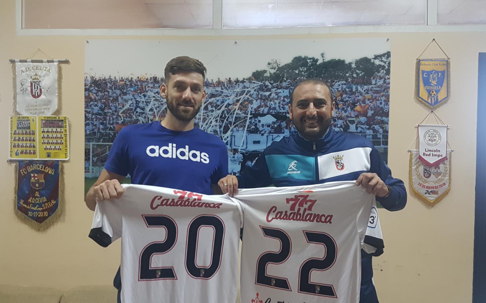 David Castro renueva hasta el 2022 con la AD Ceuta FC   