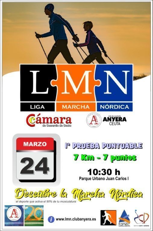 El Club Anyera organiza la primera prueba de la Liga de Marcha Nórdica