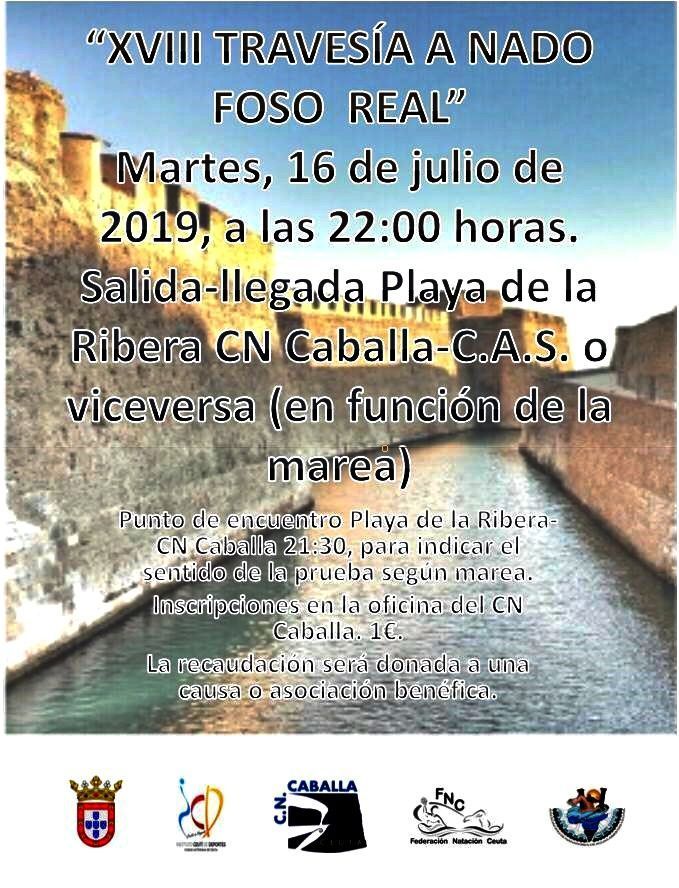 El 16 de julio se celebrará la 'Travesía a nado del Foso'.