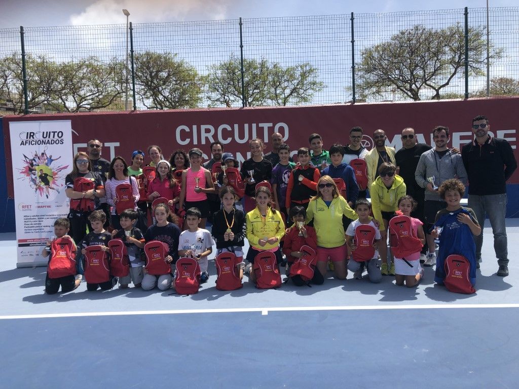 Finaliza la segunda prueba del Circuito de Aficionados de Tenis