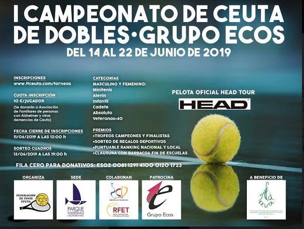 Las pistas de ‘La Marina’ acogen el ‘Campeonato de Ceuta de Dobles’ de Tenis.