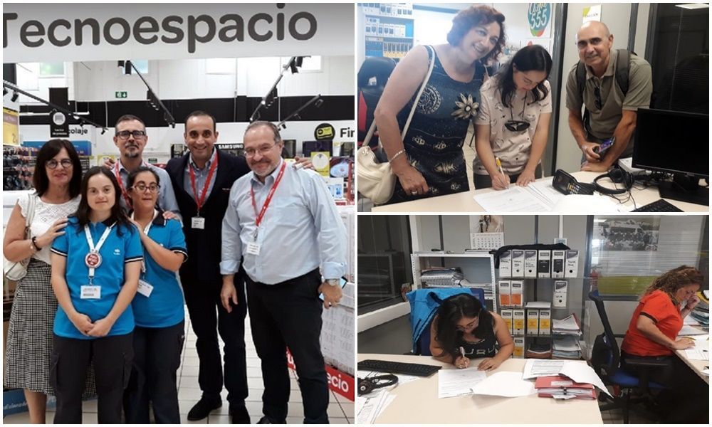 Dos chicas de Down Ceuta empiezan a trabajar en Carrefour