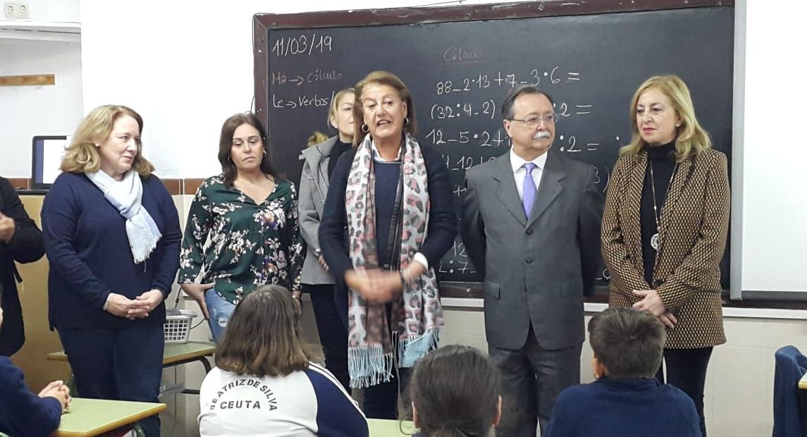 Vivas habla a los alumnos del Beatriz de Silva de la importancia de mirar por el agua