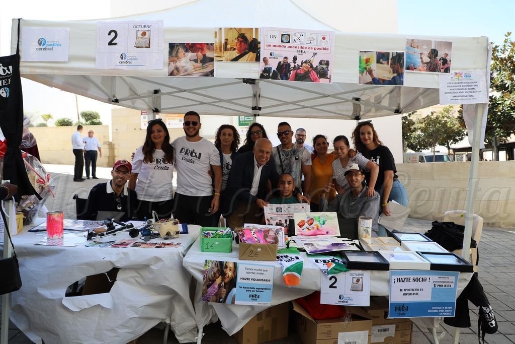 El stand ha sido visitado por el consejero de Sanidad del Gobierno de Ceuta, Javier Guerrero PROI dia mundial 6