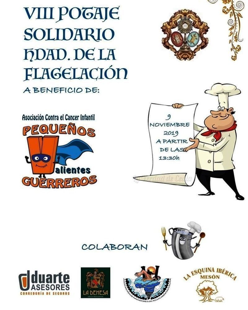 Este sábado se celebra el potaje solidario de la cofradía de La Flagelación