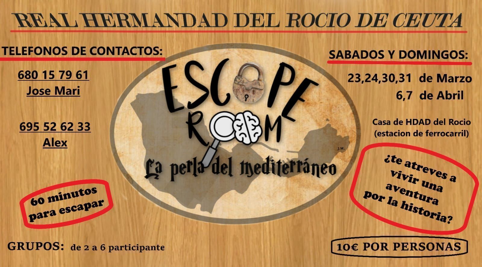 La hermandad del Rocío organiza el primer “Escape Room”