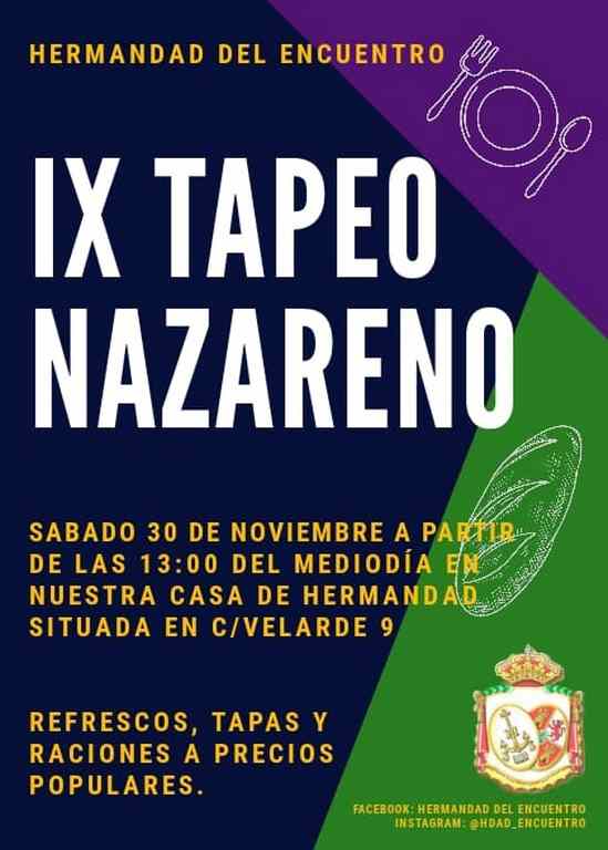 La hermandad del Encuentro organiza el sábado su “Tapeo Nazareno”