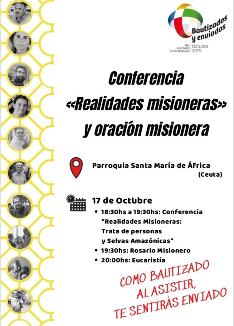Realidades misioneras y oración misionera, este jueves en Ceuta