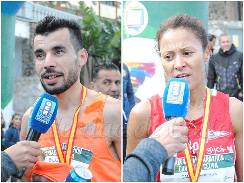 Bilal Marhoum y Samira Mhamdi ganan la ‘Media Maratón’
