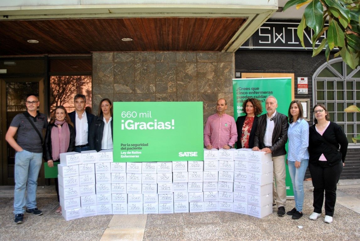 El SATSE logra más de 660.000 apoyos para que el Congreso debata la Ley de Seguridad del Paciente