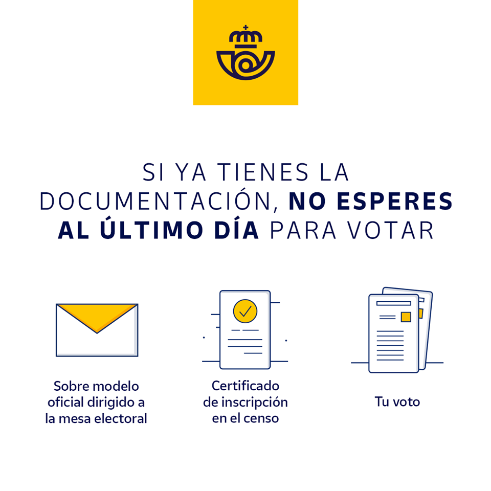 Correos ha gestionado más de 918.000 solicitudes de voto por correo para las generales