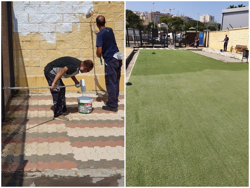 Servicios Urbanos acondiciona el parque de perros de la Marina