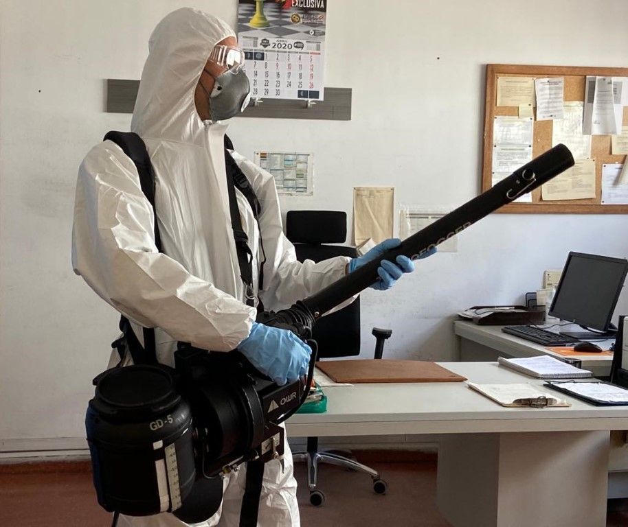 La UME da un curso en Ceuta sobre desinfección de espacios y locales