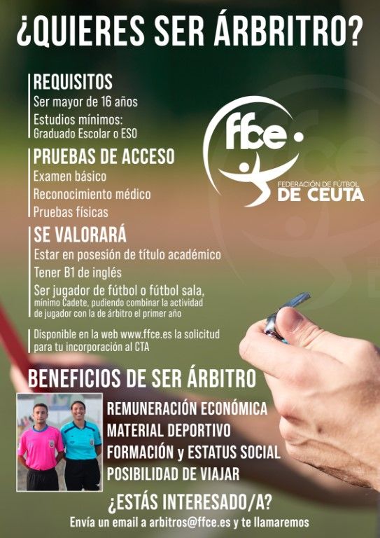 "¿Quieres ser árbitro?", nueva campaña de promoción y captación del CTA  