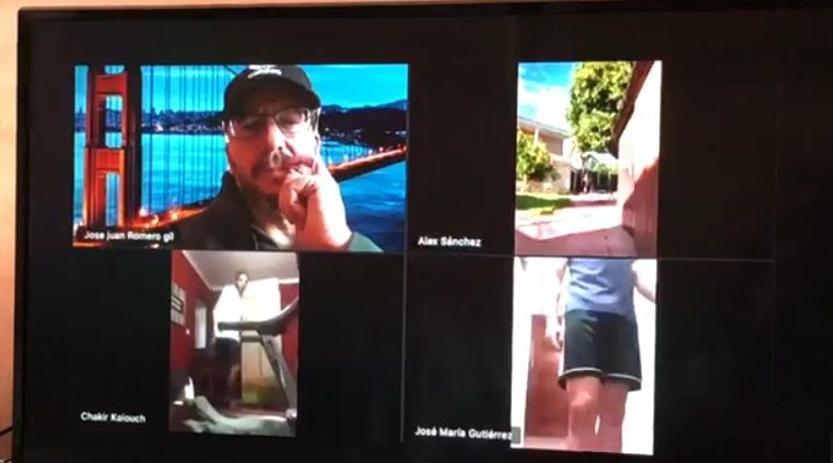 La AD Ceuta se adapta a los entrenamientos por videollamada
