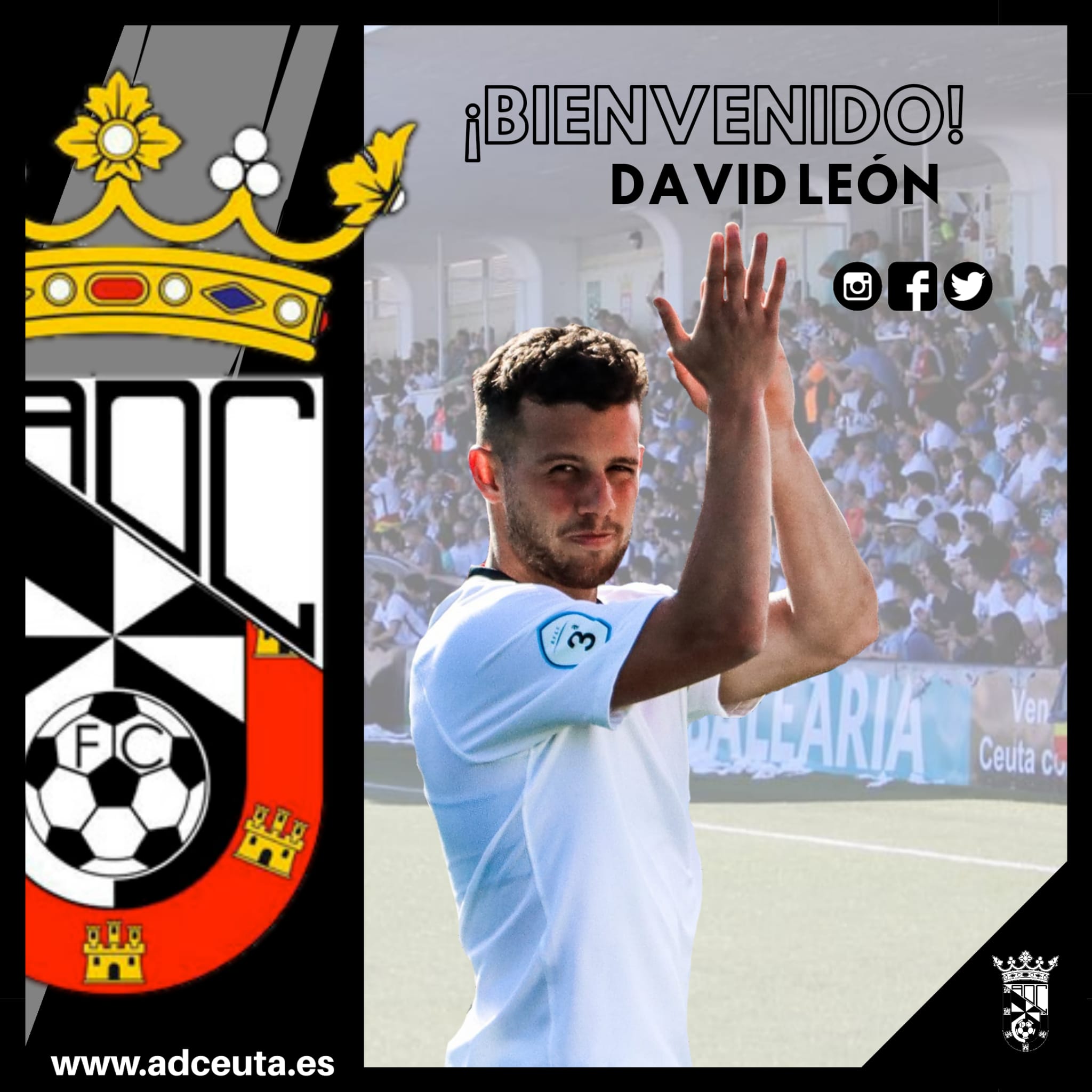 David León, nuevo fichaje de la AD Ceuta: "Es bonito encontrarse un proyecto tan ilusionante"