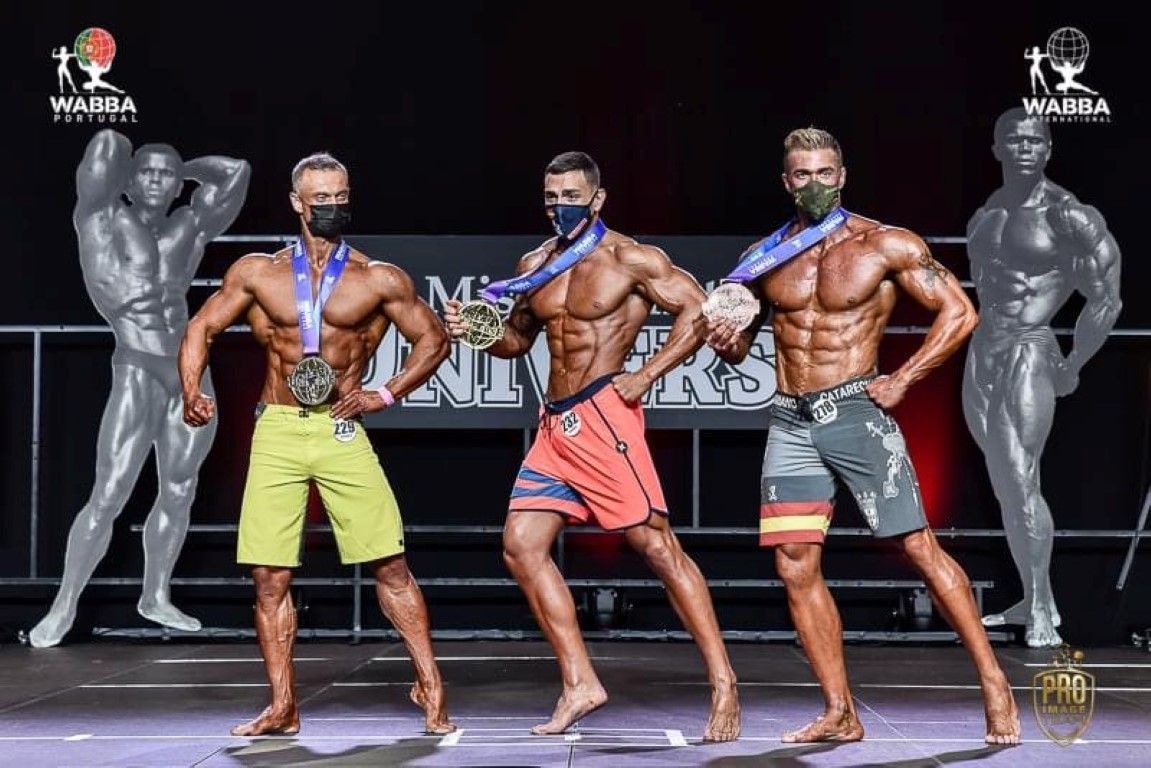 Mariano Catarecha, bronce en el Mr. Universo 2020 WABBA de Estoril