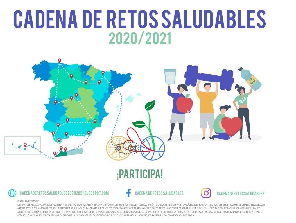 Los centros pertenecientes a la Cadena de Retos Saludables, preparados para su cuarta edición