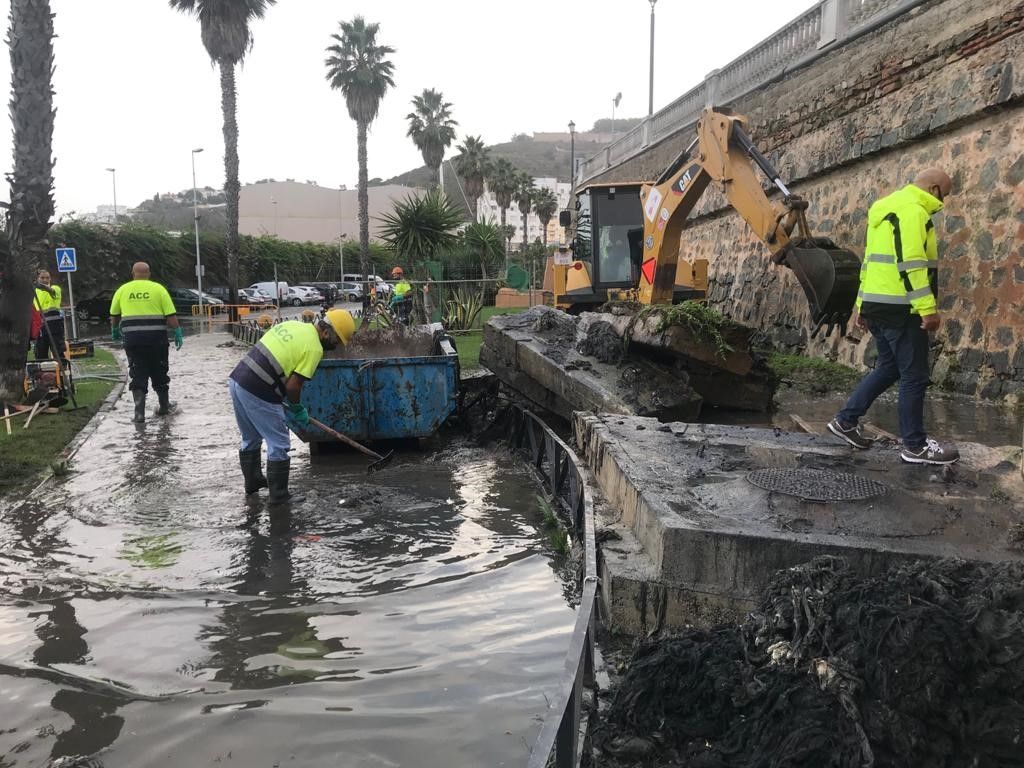 Acemsa actúa por una acumulación de residuos higiénicos en la zona del muelle pesquero
