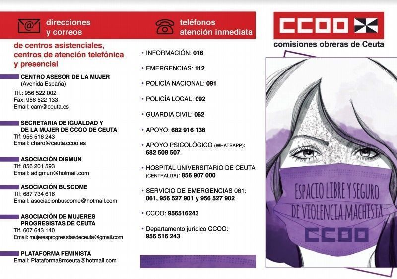 “Espacio libre y seguro de violencia machista”, sede de CCOO