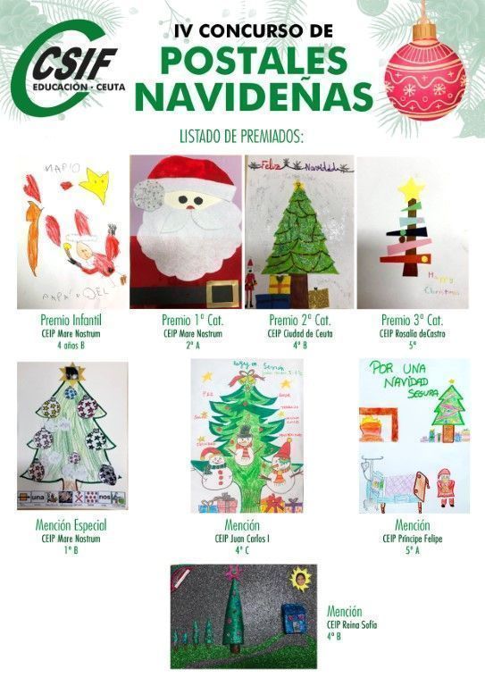 CSIF anuncia los ganadores de su concurso de postales navideñas