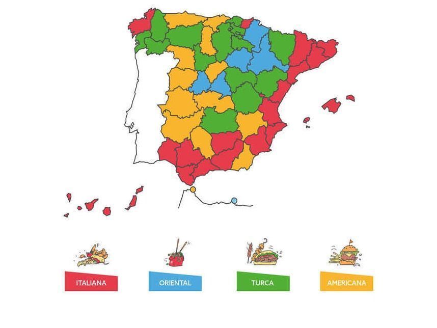 Pedidos a domicilio: Ceuta prefiere la comida americana