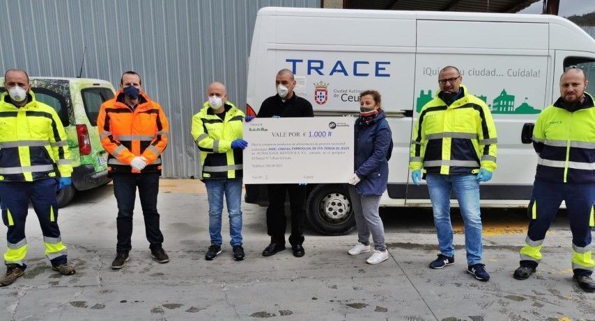 TRACE entrega un vale de 1.000 euros en alimentos