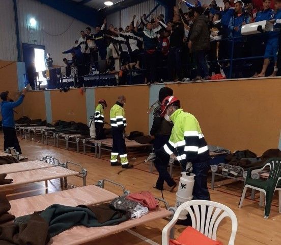Las brigadas de TRACE desinfectan hoy el Pabellón Santa Amelia