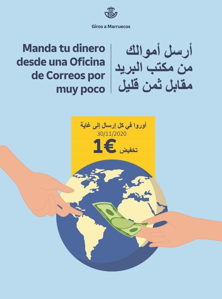Correos facilita los envíos de dinero a Marruecos a través del giro postal