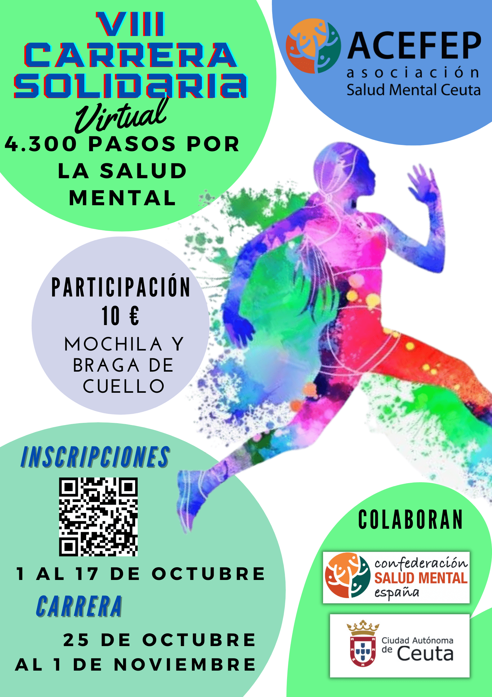 ACEFEP abre la inscripción para la “VII Carrera Solidaria 4.300 pasos por la Salud Mental”