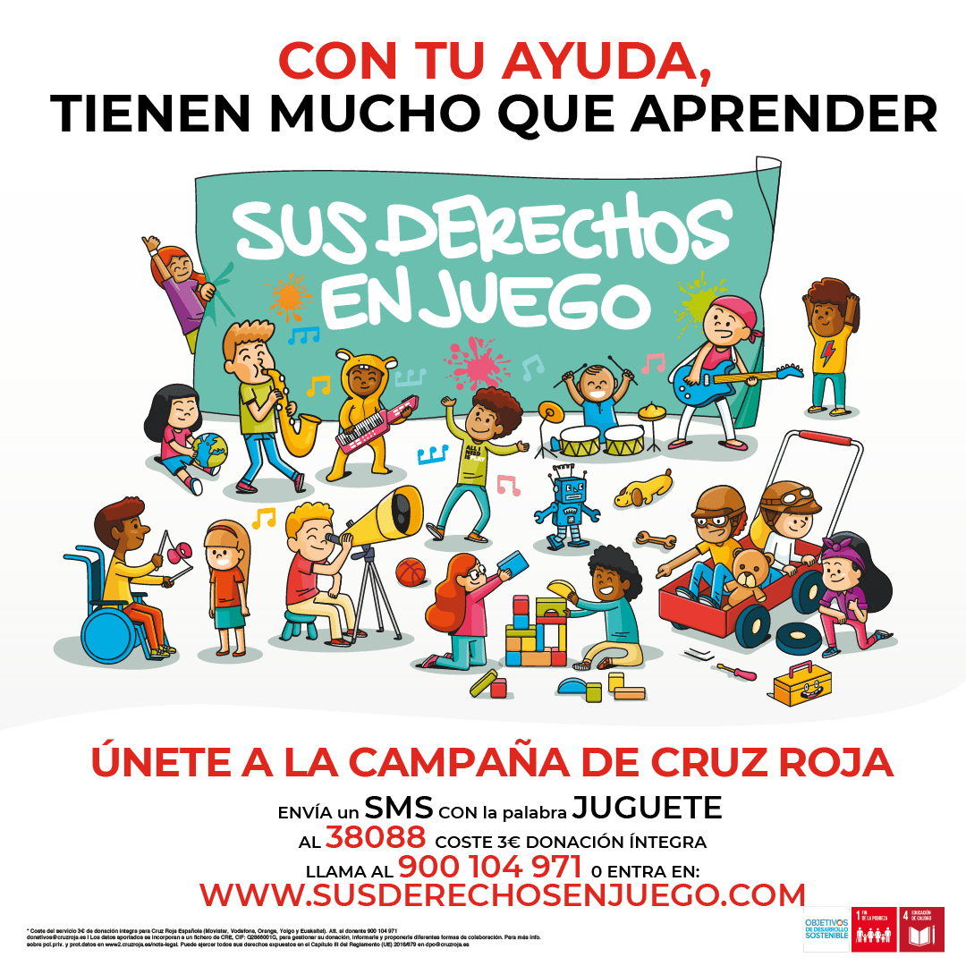 La Cruz Roja realiza este fin de semana una campaña de recogida de juguetes
