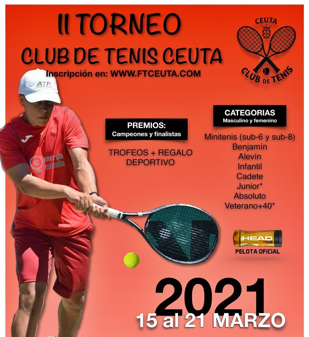 El tercer torneo del calendario oficial de Tenis 2021 en Ceuta ya tiene fecha