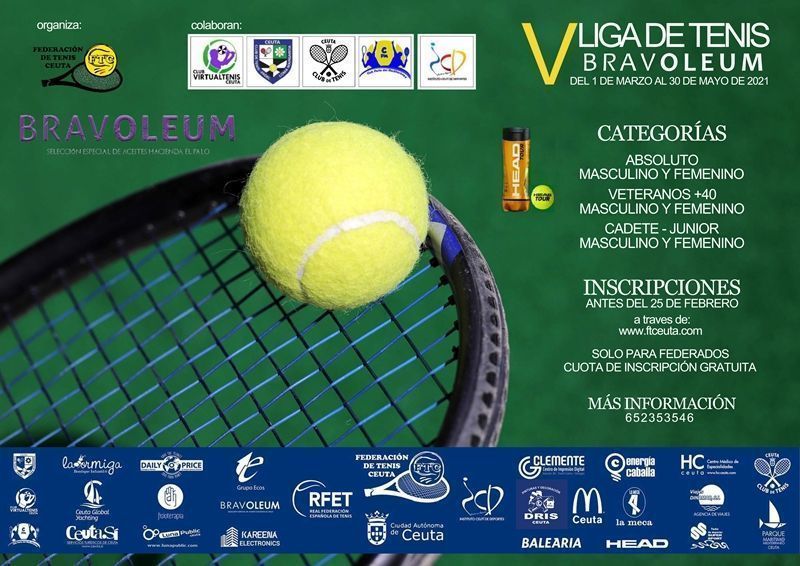 La V Liga de Tenis de Ceuta alcanza su tercera jornada