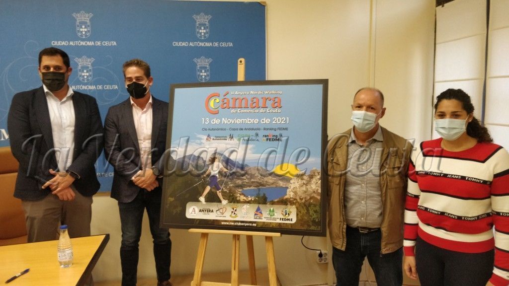 Presentada la II “Anyera Nordic Walking – Cámara de Comercio de Ceuta”