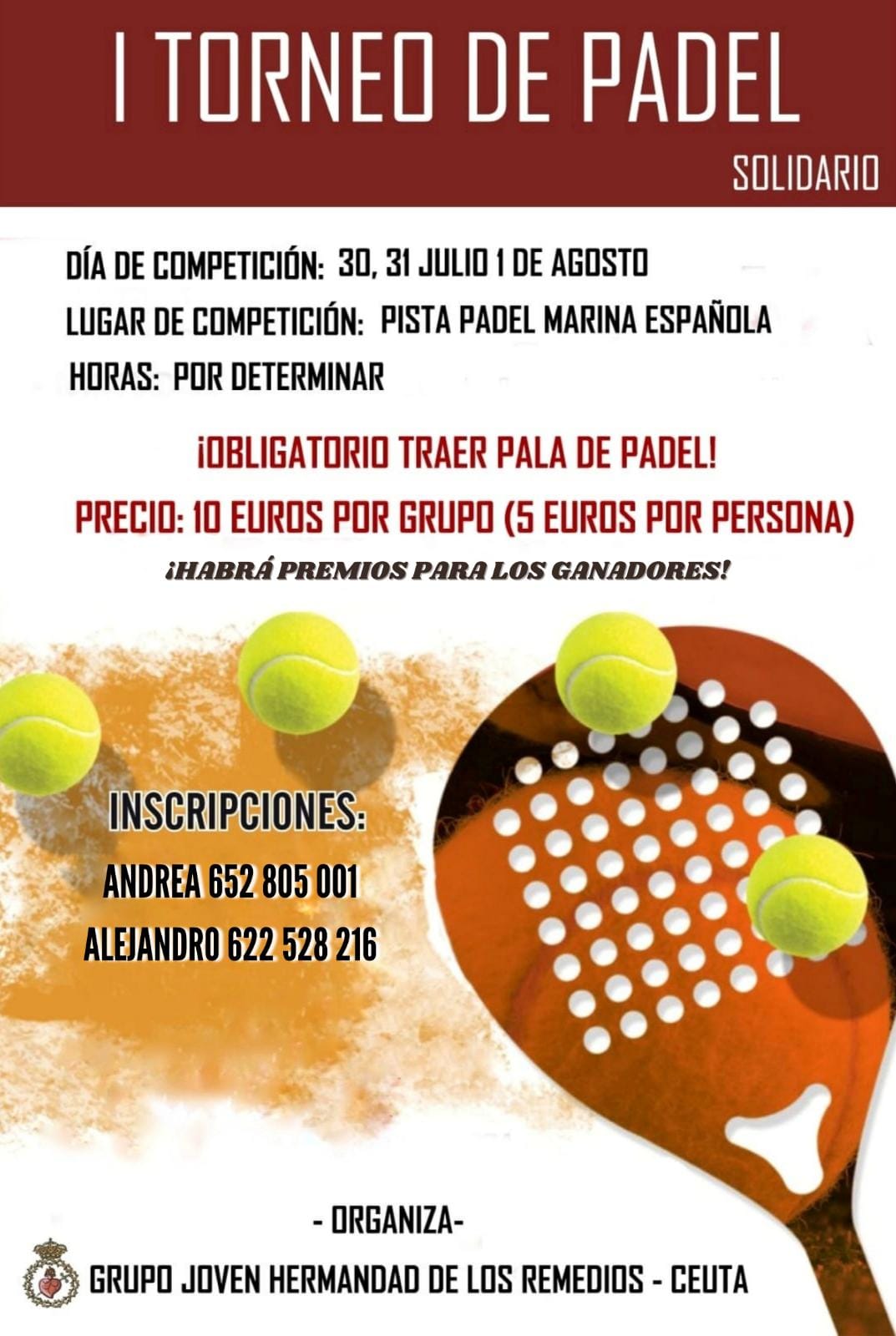 La Hermandad de Los Remedios celebra su primer torneo de pádel solidario
