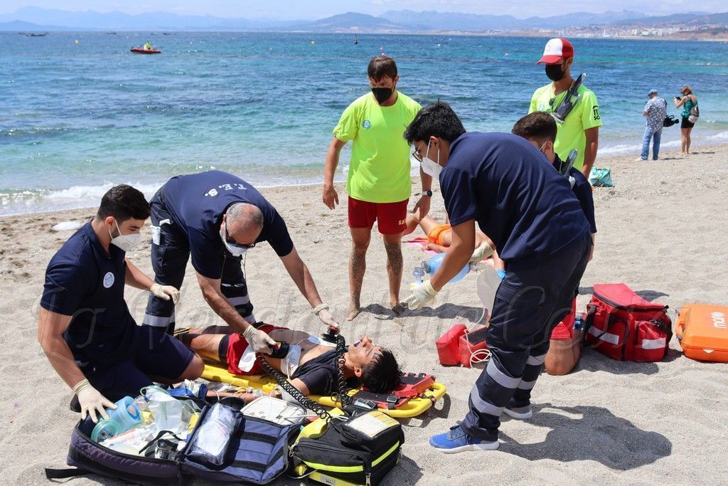 La Ciudad participará mañana en un simulacro de salvamento en la playa del Chorrillo 