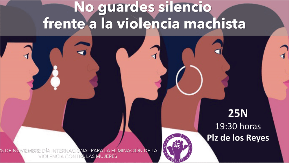 La Plataforma Feminista celebra mañana una concentración con el lema “No guardes silencio frente a la violencia machista”